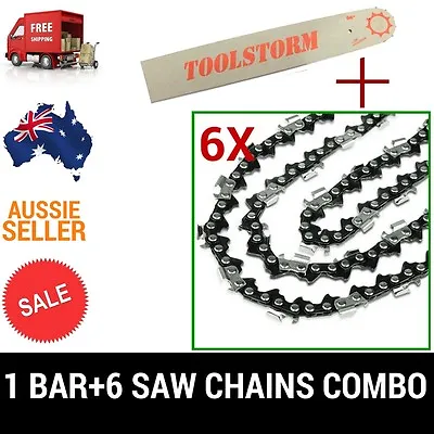 14  Guide Bar & 6 Chain Combo For OZITO Electric Chainsaw ECS-355 • $109.99