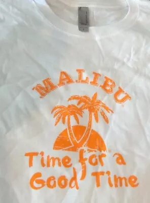 Malibu Rum - Ladies Shirt -  Time For A Good Time ...Palm Tree Logo..Small...NEW • $3