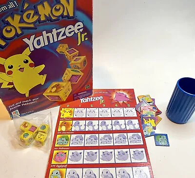 Vintage Pokémon Yahtzee Jr. Board Game Milton Bradley Dice Cup Replacement Read* • $25