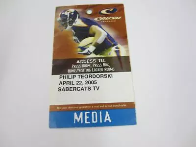 #249 COLORADO CRUSH SABERCATS TV 2005 Press Pass Media Credential • $9.99