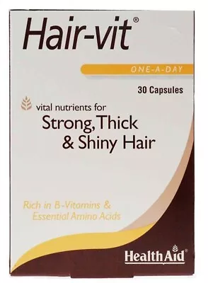 HealthAid Hair-vit - 30 Capsules • £12.99