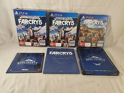 Far Cry Deluxe Steelbook Edition PS4 Map Slip Cover Display Box Very Good • $45.99