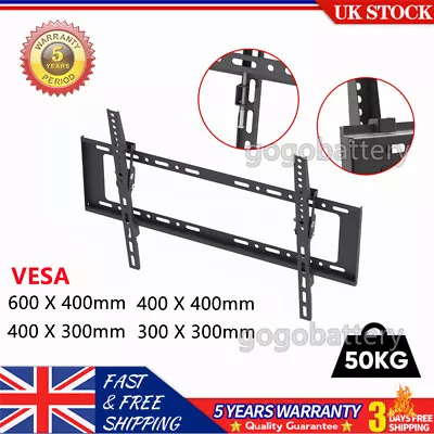 TV Wall Bracket Mount Stand Tilt For 32 40 42 47 50 65 75 Inch Plasma LED LCD UK • £11.24