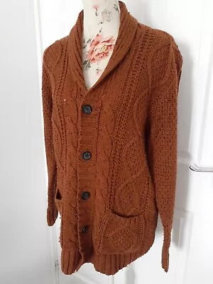 Lovely Womens Aran Style Cardigan By Matalan Size Large • £2.50