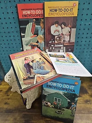  MECHANIX ILLUSTRATED HOW TO DO IT ENCYCLOPEDIA 4 Books Mid-century Americana • $16