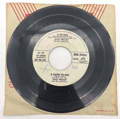 Elvis Presley / Dinah Shore - Too Much - PROMO EP DJ-56 • $79.99