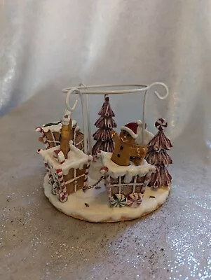 Yankee Candle Gingerbread & Gumdrops Tea Light Candle Holder Rare CB • £32