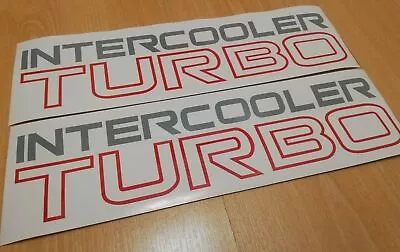 Side Decals Intercooler Turbo Pajero MK1 - Fits Mitsubishi -Reproduction Sticker • $25.29