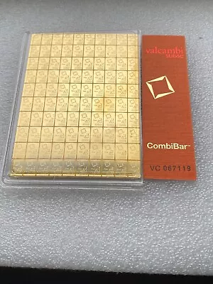 5 Xvalcambi  Combi   1 Gram X  Single Combi Bar  Piece    24 Ct Gold .999  #2049 • $696.36