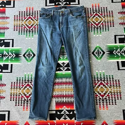 J Brand Jeans Men’s Size 33 Blue Tyler Cotton Denim Mid Rise Straight Leg B9 • $38.95