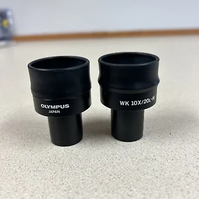 Olympus Microscope Eyepiece Pair WK 10X/20-H • $90