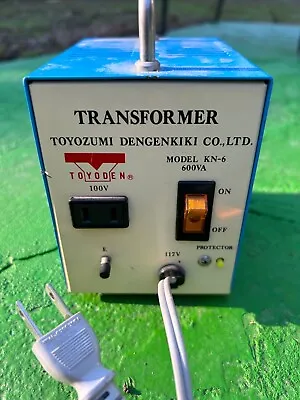 Toyozumi Dengenkiki Co. Ltd. Toyoden # KN-6 600VA 100V Transformer • $50