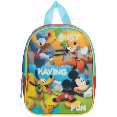 Disney Mickey Mouse Club House Boys Kids Toddler Backpack Preschool Book Bag TOY • $13.99