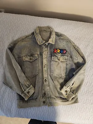 Grateful Dead - Vintage Denim Jean Jacket With Patches On Front And Back! • $40