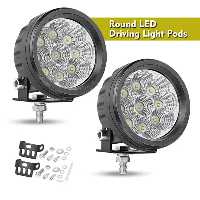 Pair 3.5  90W LED Round OffRoad Driving Spot Lights Work Headlight Pods 4WD UTV • $31.49