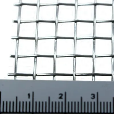 £9.99 • Buy Stainless Steel Woven Wire Mesh (filter Grading Sheet) Metal Silk To Heavy Gauze