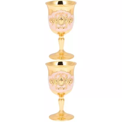 Metal Chalice Cup 2 Count Pimp Cup Metal Chalice Cup Vintage Goblet Trendy • $9.33