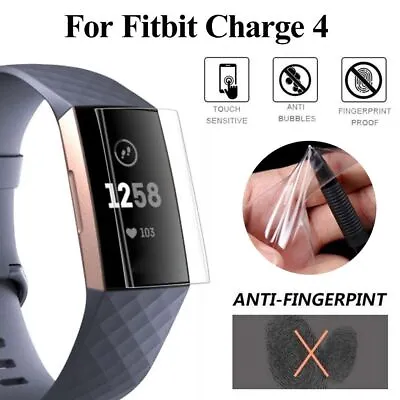 $1.82 • Buy Film TPU Protective Film Screen Protector For Fitbit Charge 4 Smart Band