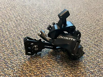 MicroSHIFT Acolyte Rear Derailleur - 8 Speed Medium Cage Black • $15