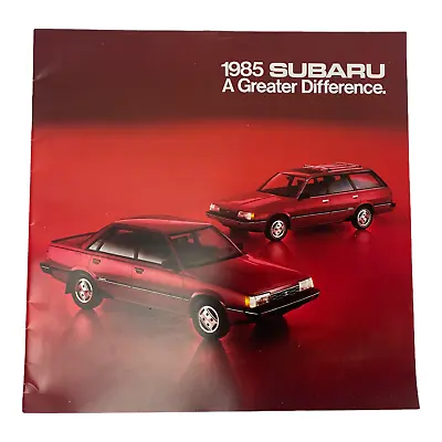 $12.95 • Buy 1985 Subaru 26-page BIG Sales Brochure Catalog - Loyale Sedan Brat Turbo RX