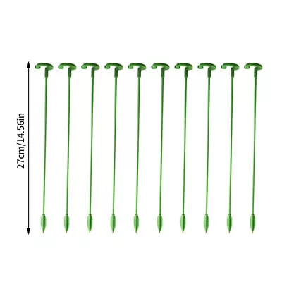 10× Plant Support Set Flower Plant Stakes Sticks For Single Stem Plants Garden • £3.90