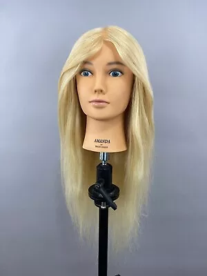 Mannequin Head Amanda20 Inches 50cm Long Human European Hair • $130