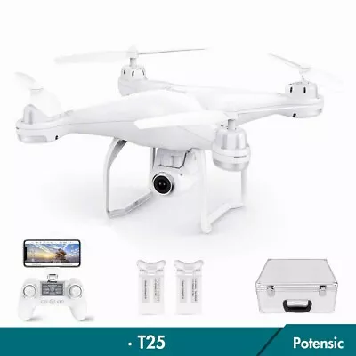 $215.99 • Buy Potensic T25 GPS Drone HD 2K Camera Wifi FPV RC Quadcopter Dual GPS Return Home