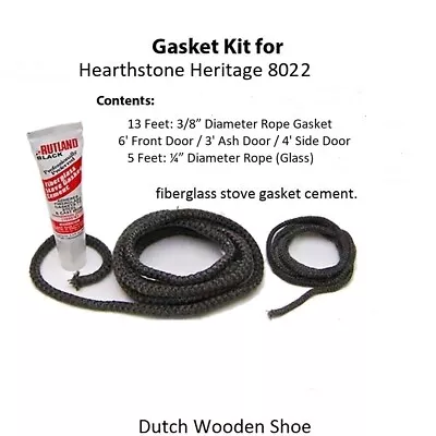 Hearthstone Heritage Wood Stove 8022 Gasket  -  90-58210  Replacement Kit • $42.95