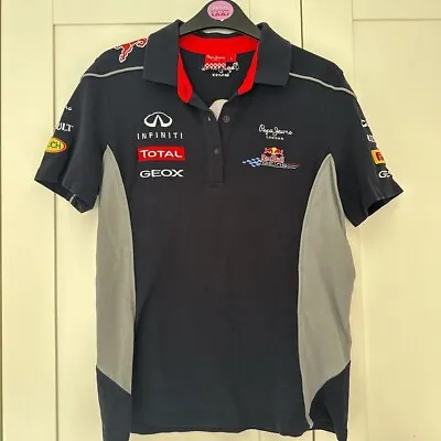 Red Bull Racing F1 Formula 1 Pepe Jeans Polo Shirt Size Large • £14.99