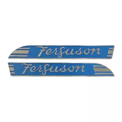 Blue Side Emblem Pair Chrome Fits Massey Ferguson TE20 TEA20 TO20 TO30 Both Side • $68.99