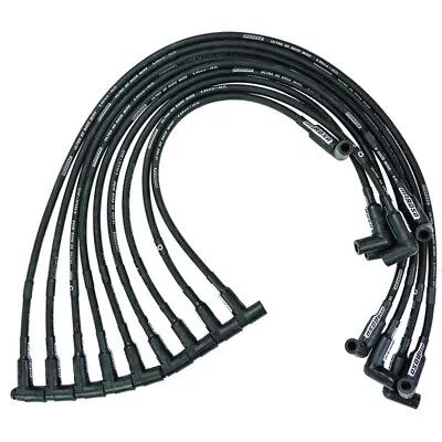 Moroso Plug Wires 73722; Ultra 40 Race 8.65mm Black HEI 90deg For SBC Sprint Car • $90.99