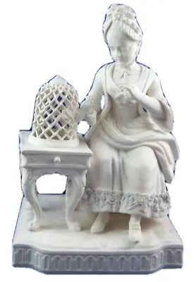 Antique 19thC Minton Porcelain Lady Bird Figurine Figure English England Mintons • $239.99