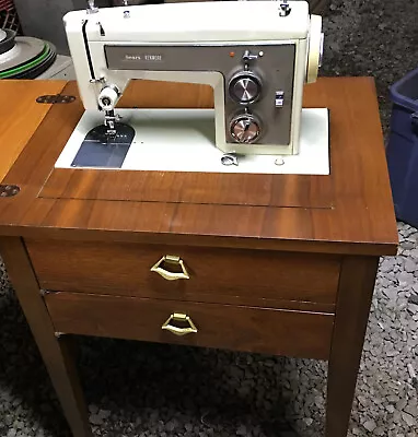 Sears Kenmore 158.14101 Sewing Machine & Cabinet Table Vintage 158 14101 • $173