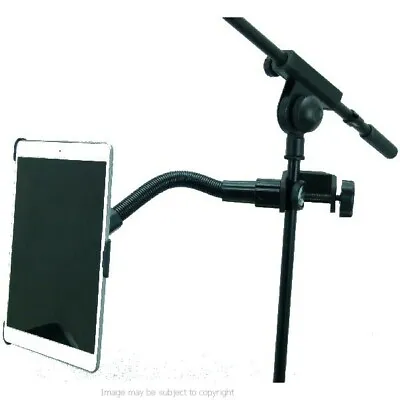 Dedicated Heavy Duty Flexible Music / Microphone Stand Holder Mount For IPad AIR • £32.99