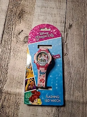 Disney Princess Kids Girls Flashing LCD Digital Wristwatch W/ Printed Band Bird • $16