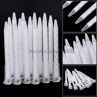 50pcs 50ML Dual Cartridge Epoxy Adhesive Applicator Static Mixer Mixing Nozzle  • $12.99