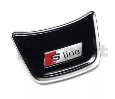 GENUINE New Steering Wheel Cover Cap Audi S-line Emblem A6 A7 A8 4H0419673AINZ • $62
