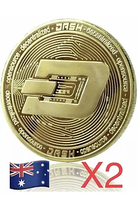$7.99 • Buy Dash Coin Coin Silver Physical Metal Case Cryptocurrency Collectable Bitcoin