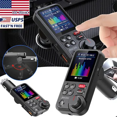 Bluetooth Car Kit MP3 Player FM Transmitter Wireless Radio Adapter USB Charger • $17.59