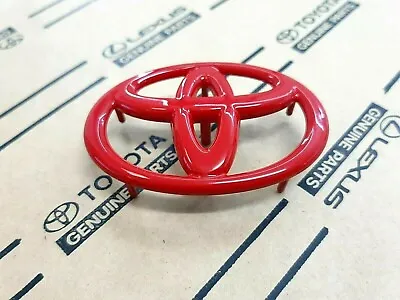 Red Toyota Logo Emblem With Steering Weel 6.5 Cm For Oyota Vigo Revo Altis  • $12.50