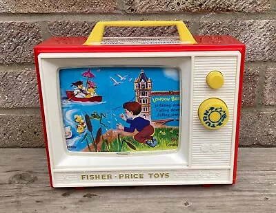 Fisher Price Music Box Tv - Musical Child’s Toy London Bridge & Row Your Boat • £5.50