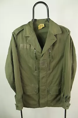 Vintage Army Military Green Field Jacket Combat Coat Surplus Over Shirt M • £19.99