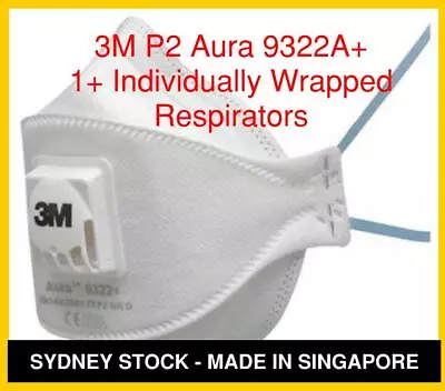 Premium 3M 9322A+ Comfortable Breathing Respiratory Protection P2 Filter • $13.95