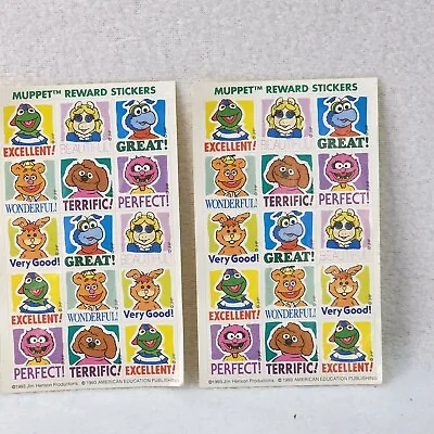 Vintage 1993 Jim Henson Muppet Collectible Stickers 15 Each 1  Square American • $4.99