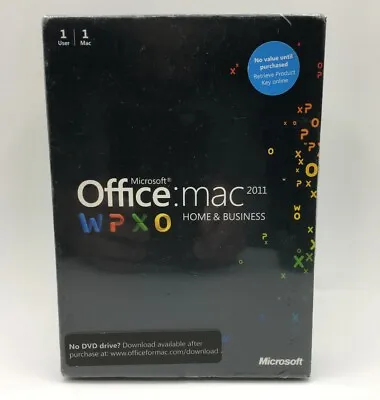Microsoft Office For Mac Home And Business 2011 - 1 User/1 Install (W6F-00076) • $299.99