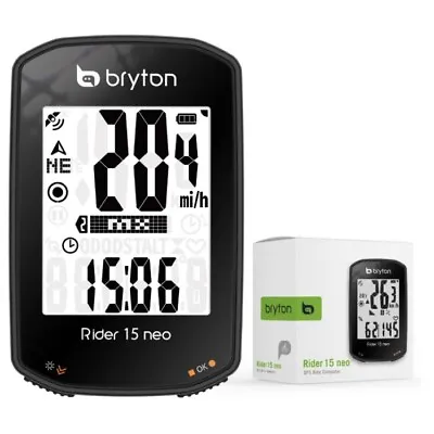 Bryton Rider 15 Neo GPS Bike/Cycling Computer Device Only Twist Click Speed • $48.45