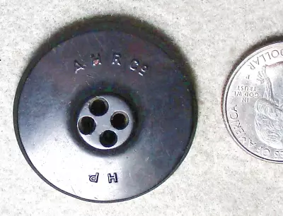 35mm Civil War U.S. Navy Ru Bber Button Backmark H. P.  A.H.R. Alberts NA 138A • $15