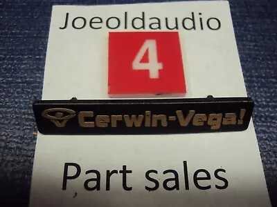  Cerwin Vega SAT-6S Original Grill Logo. Mounting Tabs Intact. 2 5/16  X 7/16 . • $17.99