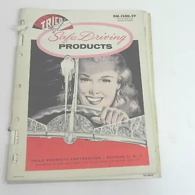 Vintage 1959 Trico Wipers Safe Driving Products Parts Catalog Dm-1200-59 • $15.98