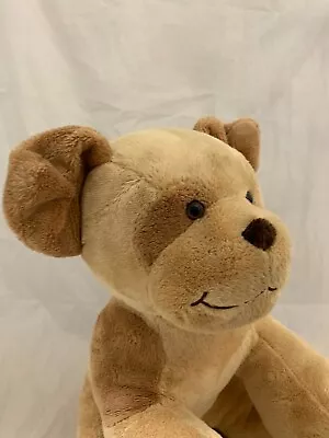 Rare Smiling Build A Bear Puppy Dog Tan And Brown Sitting Happy Face Soft Toy • £17.47